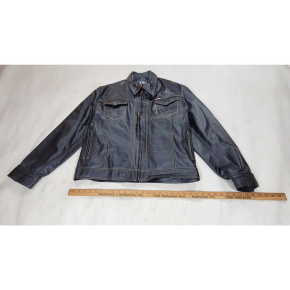 Vintage Wilsons Maxima Jacket Womens Sz Large Black Leather Motorcycle Gorpcore - Picture 3 of 16